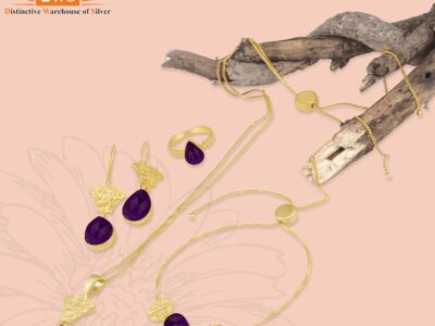 Handcrafted Aventurine Purple Quartz Jewelry Set – Limited Stock Available